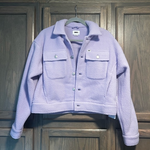 Obey Melanie Jacket Women's Lavender Jacket - Picture 1 of 4
